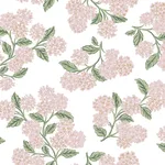 Rifle Paper Co. Hydrangea - Pink & White Wallpaper | Buy Online Rifle Paper Co. Hydrangea wallpaper, color Pink & White, SKU PSW1620RL