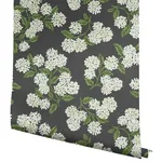 Rifle Paper Co. Hydrangea wallpaper, color Black & White, SKU RI5146