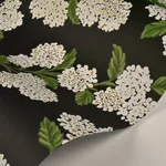 Rifle Paper Co. Hydrangea wallpaper, color Black & White, SKU RI5146