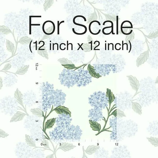 Rifle Paper Co. Hydrangea - Blue & White Wallpaper | Buy Online Rifle Paper Co. Hydrangea wallpaper, color Blue & White, SKU RI5143