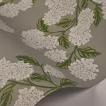 Rifle Paper Co. Hydrangea - Grey Wallpaper | Buy Online Rifle Paper Co. Hydrangea wallpaper, color Grey, SKU RI5144