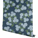 Rifle Paper Co. Hydrangea wallpaper, color Navy, SKU RI5142