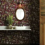 Rifle Paper Co. Juniper Forest wallpaper, color Burgundy, SKU RI5164
