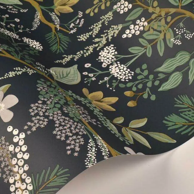 Rifle Paper Co. Juniper Forest - Pine Wallpaper | Buy Online Rifle Paper Co. Juniper Forest wallpaper, color Pine, SKU RI5165