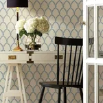 Rifle Paper Co. Laurel - Blue & White Wallpaper | Buy Online Rifle Paper Co. Laurel wallpaper, color Blue & White, SKU RI5180
