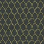 Rifle Paper Co. Laurel wallpaper, color Gold & Black, SKU RI5177