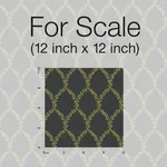 Rifle Paper Co. Laurel wallpaper, color Gold & Black, SKU RI5177