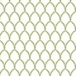 Rifle Paper Co. Laurel wallpaper, color Gold & White, SKU RI5176