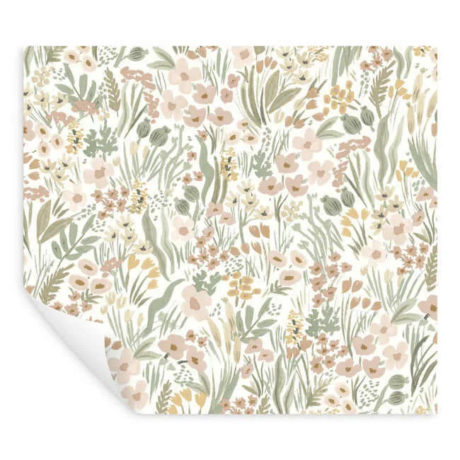 Rifle Paper Co. Lea - Blush Wallpaper | Buy Online Rifle Paper Co. Lea wallpaper, color Blush, SKU PSW1466RL