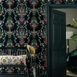Rifle Paper Co. Luxembourg wallpaper, color Black, SKU PSW1326RL