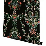 Rifle Paper Co. Luxembourg wallpaper, color Black, SKU PSW1326RL