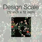 Rifle Paper Co. Luxembourg wallpaper, color Black, SKU PSW1326RL