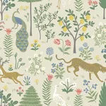 Rifle Paper Co. Menagerie - Beige Wallpaper | Buy Online Rifle Paper Co. Menagerie wallpaper, color Beige, SKU RP7303