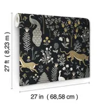 Rifle Paper Co. Menagerie - Blue Wallpaper | Buy Online Rifle Paper Co. Menagerie wallpaper, color Blue, SKU RP7302