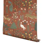 Rifle Paper Co. Menagerie - Brown Wallpaper | Buy Online Rifle Paper Co. Menagerie wallpaper, color Brown, SKU RP7301