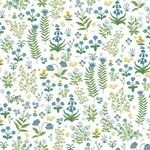 Rifle Paper Co. Menagerie Garden - Blue Multicolor Wallpaper | Buy Online Rifle Paper Co. Menagerie Garden wallpaper, color Blue Multicolor, SKU PSW1551RL