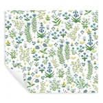 Rifle Paper Co. Menagerie Garden - Blue Multicolor Wallpaper | Buy Online Rifle Paper Co. Menagerie Garden wallpaper, color Blue Multicolor, SKU PSW1551RL