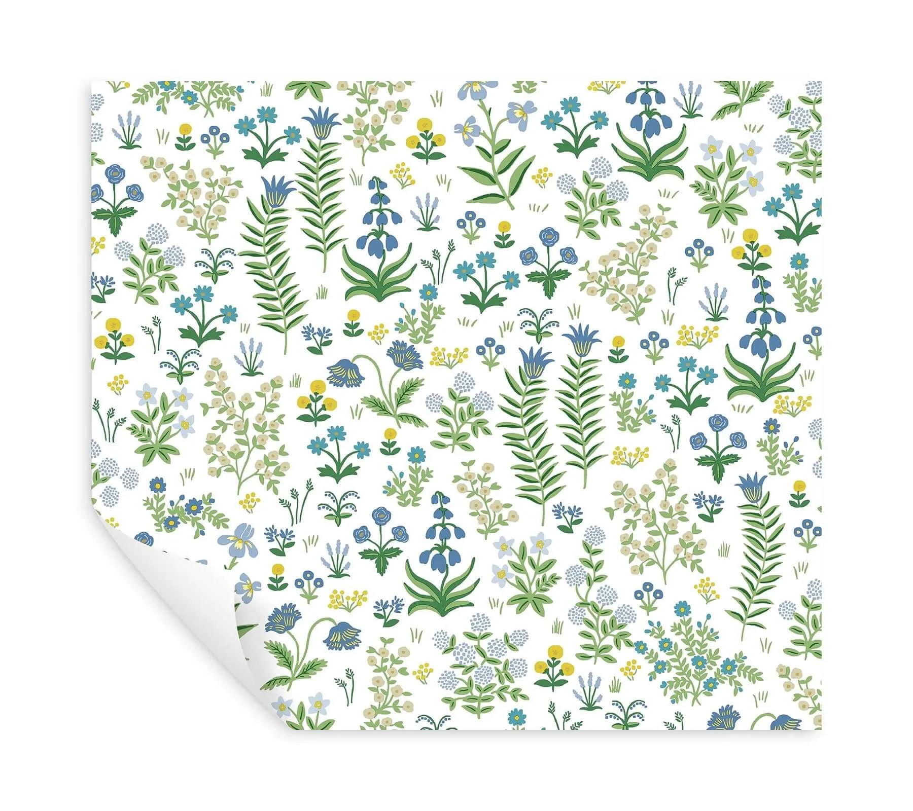 Rifle Paper Co. Menagerie Garden - Blue Multicolor Wallpaper | Buy Online Rifle Paper Co. Menagerie Garden wallpaper, color Blue Multicolor, SKU PSW1551RL