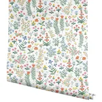 Rifle Paper Co. Menagerie Garden - Rose Multicolor Wallpaper | Buy Online Rifle Paper Co. Menagerie Garden wallpaper, color Rose Multicolor, SKU PSW1552RL