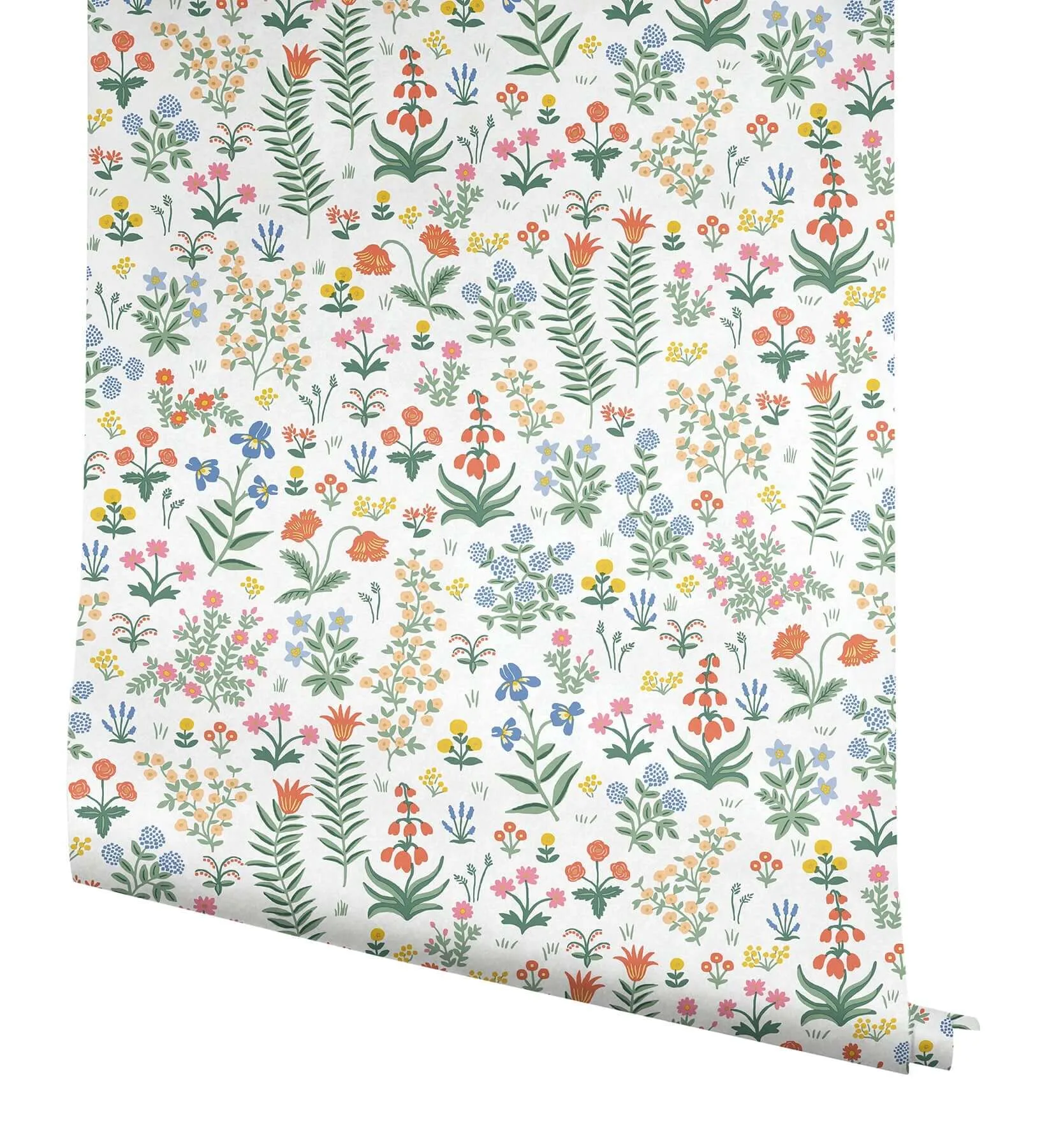 Rifle Paper Co. Menagerie Garden - Rose Multicolor Wallpaper | Buy Online Rifle Paper Co. Menagerie Garden wallpaper, color Rose Multicolor, SKU PSW1552RL