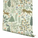 Rifle Paper Co. Menagerie - Cream Wallpaper | Buy Online Rifle Paper Co. Menagerie wallpaper, color Cream, SKU PSW1322RL