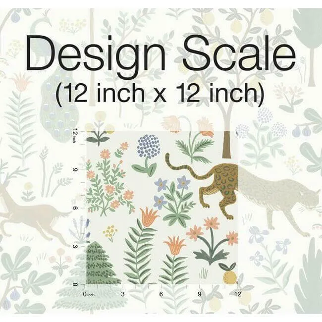 Rifle Paper Co. Menagerie - Cream Wallpaper | Buy Online Rifle Paper Co. Menagerie wallpaper, color Cream, SKU PSW1322RL