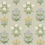 Rifle Paper Co. Mughal Rose - Beige & Purple Wallpaper | Buy Online Rifle Paper Co. Mughal Rose wallpaper, color Beige & Purple, SKU RP7350
