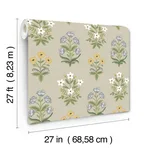 Rifle Paper Co. Mughal Rose - Beige & Purple Wallpaper | Buy Online Rifle Paper Co. Mughal Rose wallpaper, color Beige & Purple, SKU RP7350