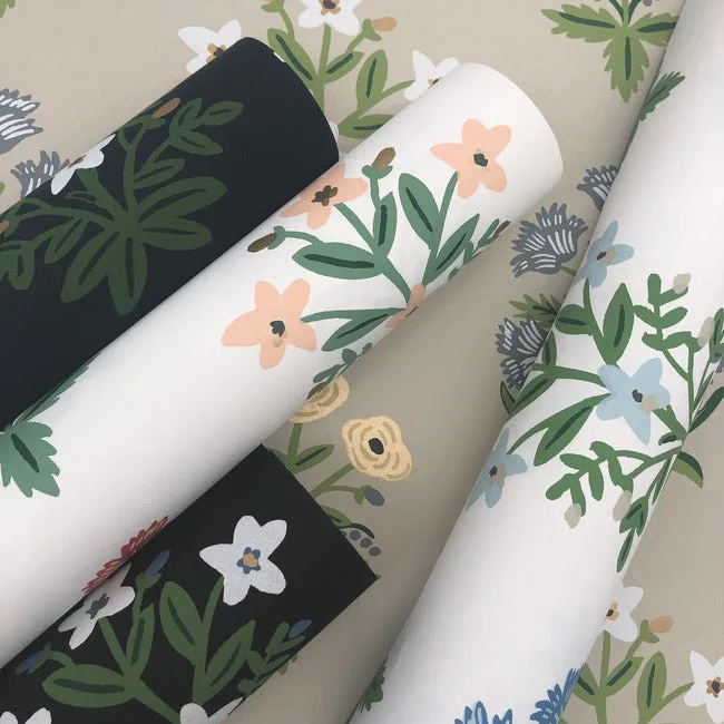Rifle Paper Co. Mughal Rose - Beige & Purple Wallpaper | Buy Online Rifle Paper Co. Mughal Rose wallpaper, color Beige & Purple, SKU RP7350