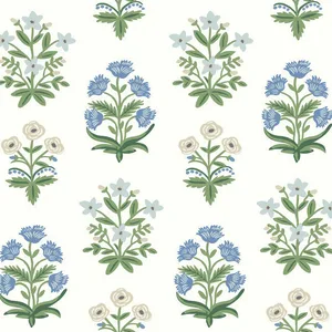 Rifle Paper Co. Mughal Rose wallpaper, color White & Purple, SKU RP7347