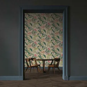 Rifle Paper Co. Palette wallpaper, color Navy, SKU RI5188