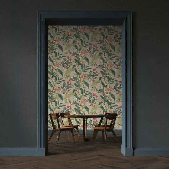Rifle Paper Co. Palette wallpaper, color Navy, SKU RI5188
