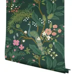 Rifle Paper Co. Peacock - Emerald Wallpaper | Buy Online Rifle Paper Co. Peacock wallpaper, color Emerald, SKU RI5168