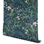 Rifle Paper Co. Peacock Garden - Navy Wallpaper | Buy Online Rifle Paper Co. Peacock Garden wallpaper, color Navy, SKU PSW1536RL