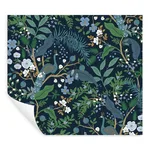 Rifle Paper Co. Peacock Garden - Navy Wallpaper | Buy Online Rifle Paper Co. Peacock Garden wallpaper, color Navy, SKU PSW1536RL