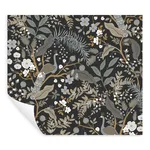 Rifle Paper Co. Peacock Garden - Black Wallpaper | Buy Online Rifle Paper Co. Peacock Garden wallpaper, color Black, SKU PSW1537RL