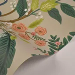 Rifle Paper Co. Peacock - Linen Wallpaper | Buy Online Rifle Paper Co. Peacock wallpaper, color Linen, SKU RI5171