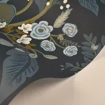 Rifle Paper Co. Peacock - Navy Wallpaper | Buy Online Rifle Paper Co. Peacock wallpaper, color Navy, SKU RI5172