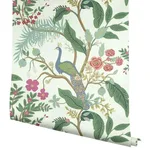 Rifle Paper Co. Peacock - Periwinkle Wallpaper | Buy Online Rifle Paper Co. Peacock wallpaper, color Periwinkle, SKU RI5174