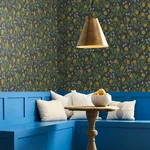 Rifle Paper Co. Peonies - Black & Gold Wallpaper | Buy Online Rifle Paper Co. Peonies wallpaper, color Black & Gold, SKU RI5151
