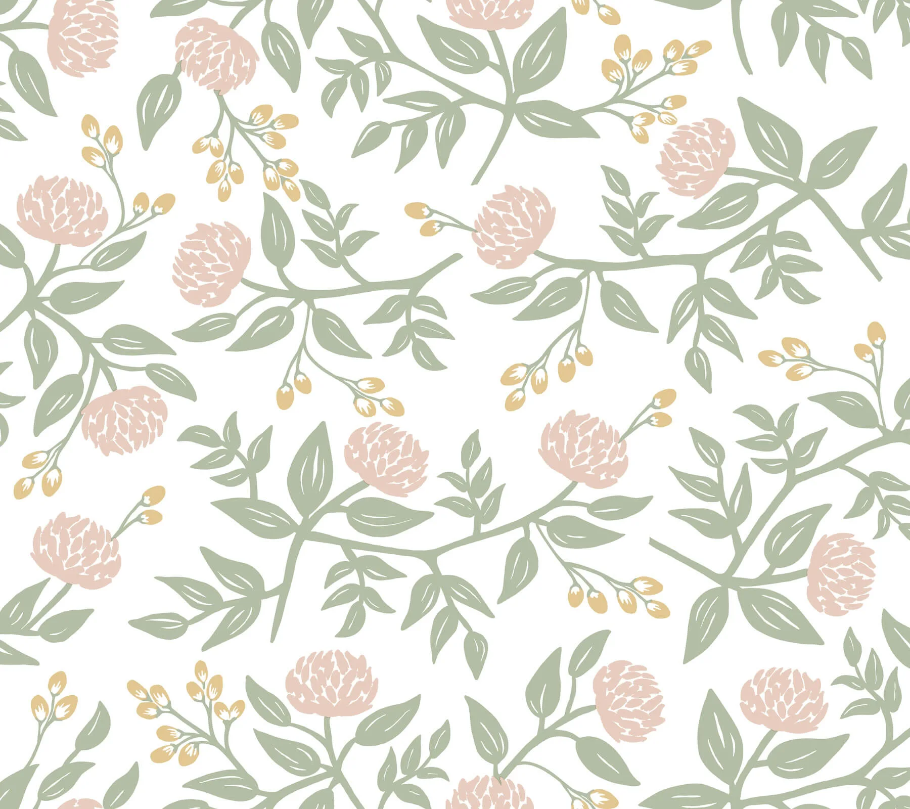 Rifle Paper Co. Peonies wallpaper, color Blush, SKU PSW1685RL