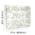 Rifle Paper Co. Peonies wallpaper, color Blush, SKU PSW1685RL