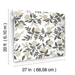 Rifle Paper Co. Peonies wallpaper, color Gold, SKU PSW1686RL
