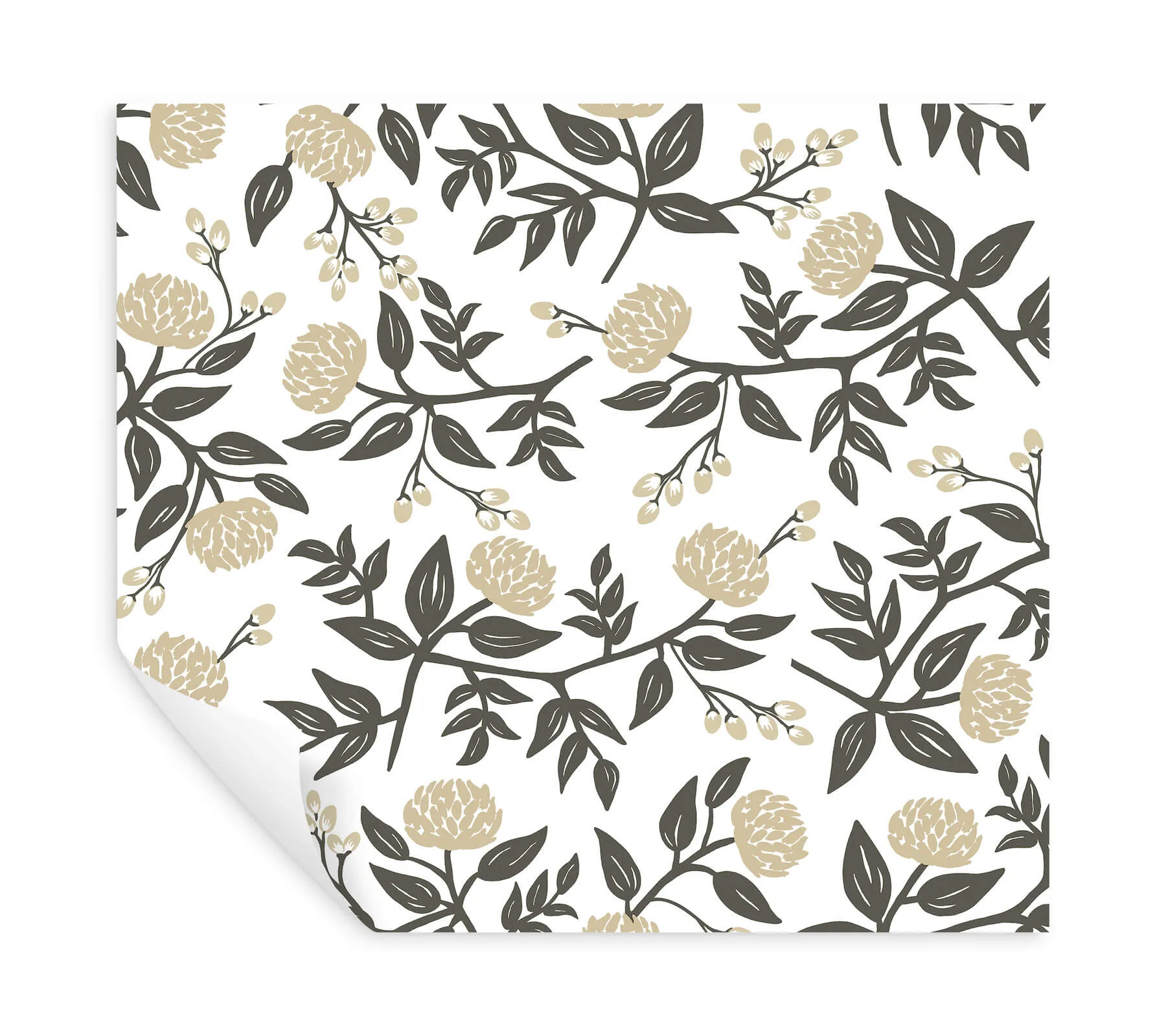 Rifle Paper Co. Peonies wallpaper, color Gold, SKU PSW1686RL
