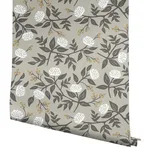 Rifle Paper Co. Peonies - Grey Wallpaper | Buy Online Rifle Paper Co. Peonies wallpaper, color Grey, SKU PSW1688RL