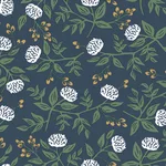 Rifle Paper Co. Peonies - Navy Wallpaper | Buy Online Rifle Paper Co. Peonies wallpaper, color Navy, SKU PSW1687RL
