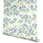 Rifle Paper Co. Peonies - Periwinkle & Sage Wallpaper | Buy Online Rifle Paper Co. Peonies wallpaper, color Periwinkle & Sage, SKU RI5148