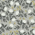 Rifle Paper Co. Peonies - Grey Wallpaper | Buy Online Rifle Paper Co. Peonies wallpaper, color Grey, SKU RI5152