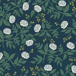 Rifle Paper Co. Peonies - Navy Wallpaper | Buy Online Rifle Paper Co. Peonies wallpaper, color Navy, SKU RI5149