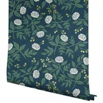 Rifle Paper Co. Peonies - Navy Wallpaper | Buy Online Rifle Paper Co. Peonies wallpaper, color Navy, SKU RI5149